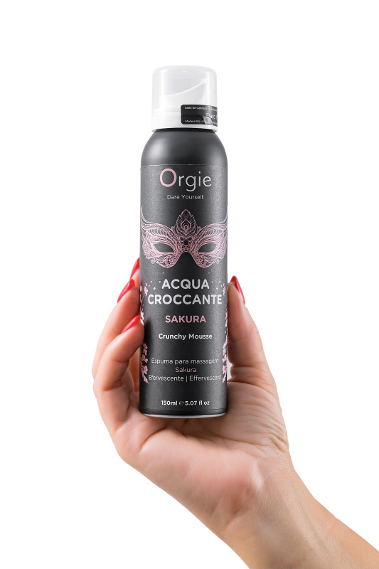 Изображение 4, Шипучая пена для массажа Orgie Acqua Croccante Sakura, аромат цветов сакуры, 150 мл, TFA-51553