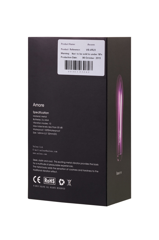 Изображение 8, Нереалистичный вибратор Nalone Amore, металл, розовый, 16 см, TFA-VS-VR23