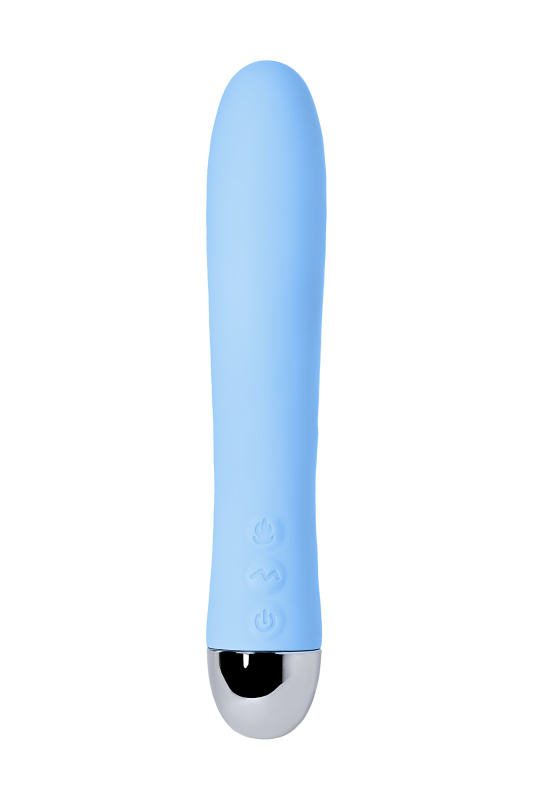 Изображение 6, Вибратор с функцией нагрева и пульсирующими шариками PHYSICS FAHRENHEIT, силикон, голубой, 19 см, TFA-796006