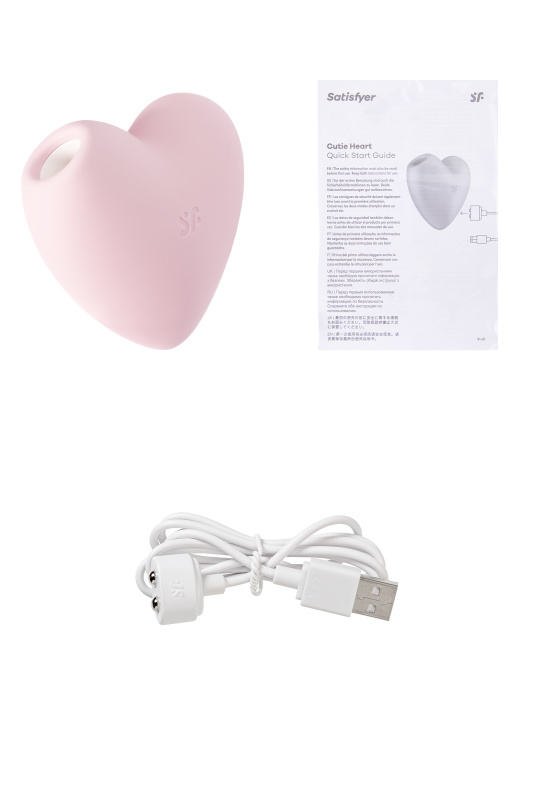 Изображение 10, Вакуум-волновой бесконтактный стимулятор клитора Satisfyer Cutie Heart, силикон, розовый, TFA-J2018-276-1