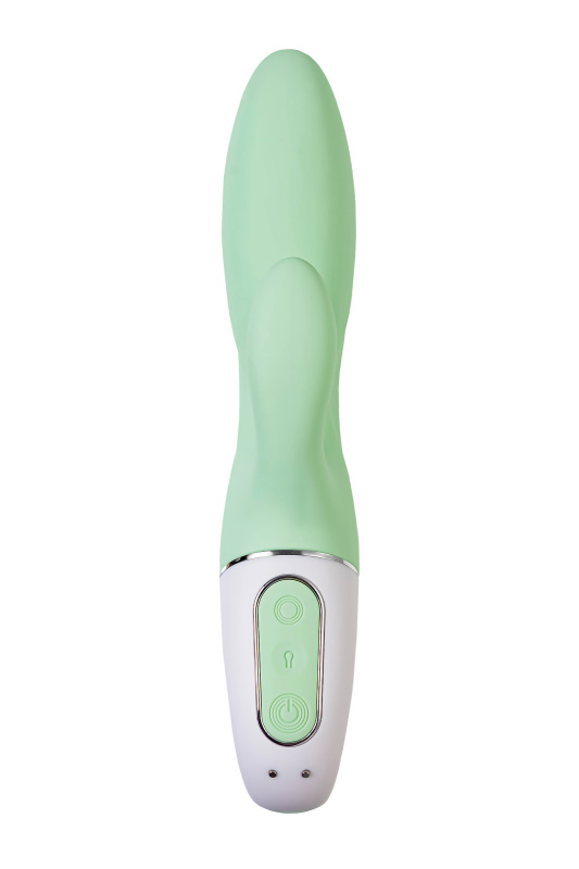 Изображение 2, Вибратор с расширением Satisfyer Air Pump Bunny 5+ Connect App, силикон, мятный, 10 см, TFA-J2018-257