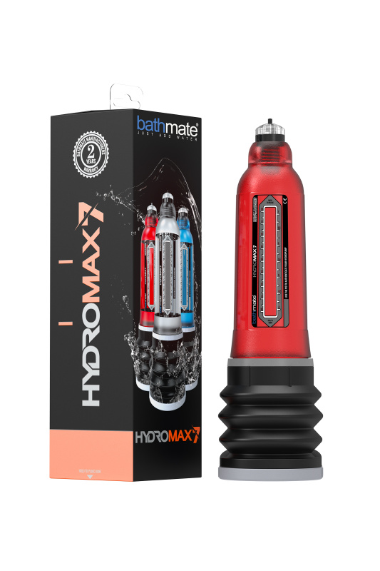 Изображение 3, Гидропомпа Bathmate HYDROMAX7, ABS пластик, красный, 30 см (аналог Hydromax X30), TFA-BM-HM7-BR