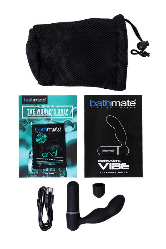 Изображение 6, Стимулятор простаты Bathmate Vibe, ABS пластик, черный, 10,5 см, TFA-BM-PM-BR