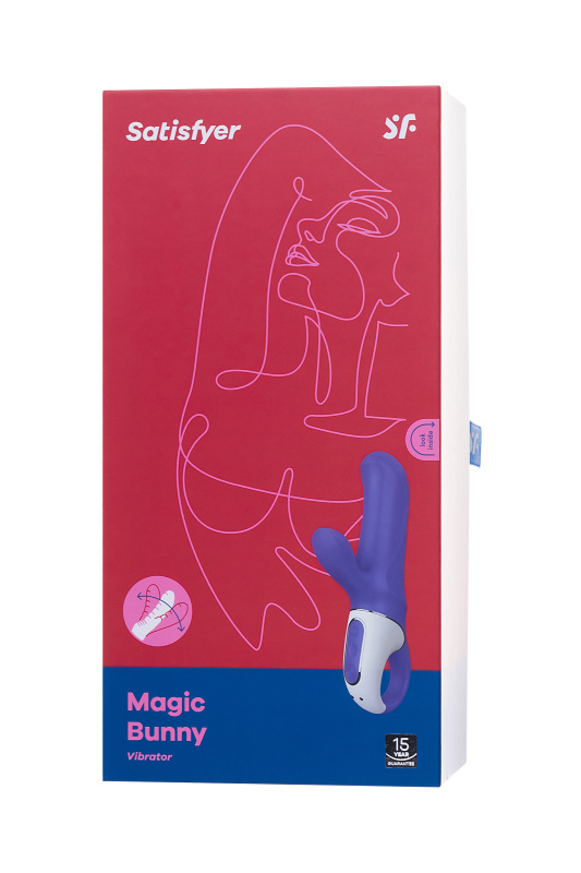 Изображение 8, Нереалистичный вибратор Satisfyer Vibes Magic Bunny, силикон, фиолетовый, 17,7 см., TFA-EE73-826-1017