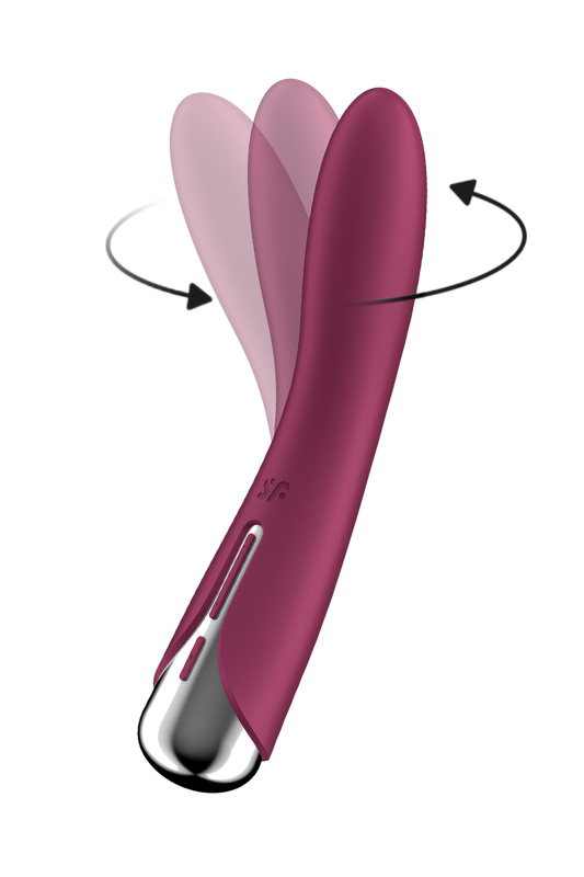 Изображение 6, Вибратор для точки G с ротацией Satisfyer Spinning Vibe 1, силикон, бордовый, 17,8 см, TFA-4048697 Изображение 6, Вибратор для точки G с ротацией Satisfyer Spinning Vibe 1, силикон, бордовый, 17,8 см, TFA-4048697