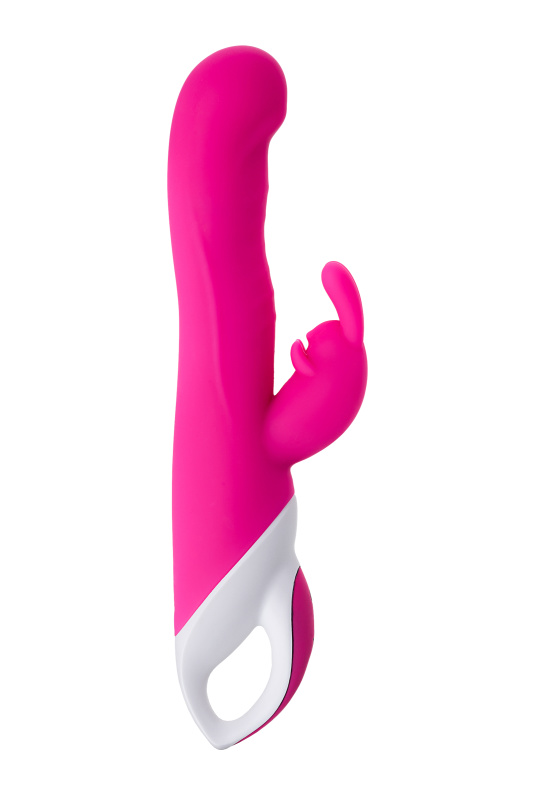 Изображение 4, Вибратор с клиторальным стимулятором JOS ELLY, с подогревом, силикон, розовый, 21,5 см, TFA-783003