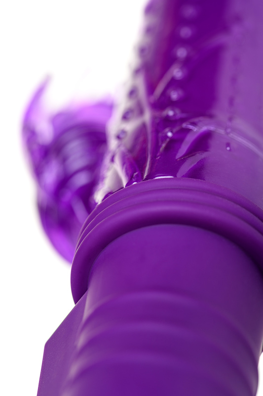 Изображение 15, Вибратор Штучки-дрючки с клиторальным стимулятором, TPR, фиолетовый, 23 см, TFA-690502