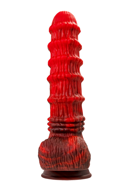 Изображение 3, Вибратор Black&Red by TOYFA Monster Tops, силикон, красно-черный, 27 см, TFA-901021