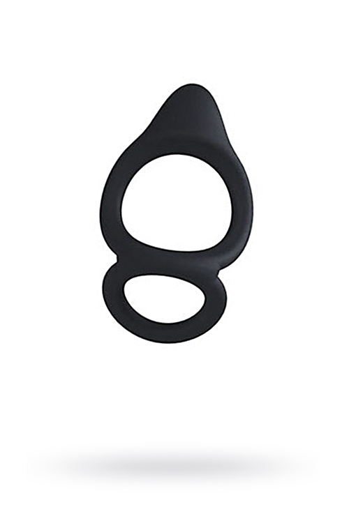 Изображение 1, Двойное эрекционное кольцо на пенис Levett Marcus, силикон, черное, TFA-16009