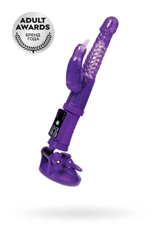 Изображение 1, Вибратор с клиторальным стимулятором TOYFA A-Toys High-Tech fantasy, TPR, фиолетовый, 24 см, TFA-765012