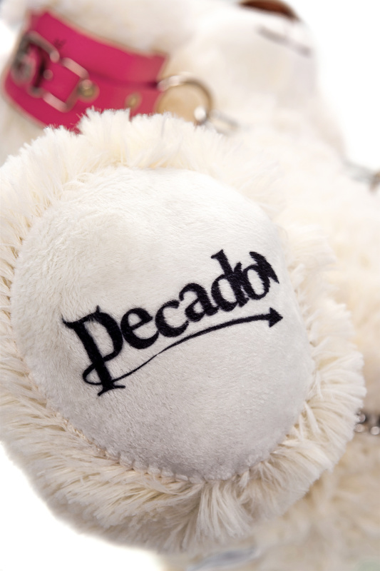 Изображение 3, Бондажный набор Pecado BDSM, «Медведь белый», оковы, наручники, натуральная кожа, розовый, TFA-13005-00
