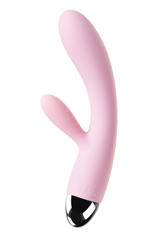 Изображение 2, Вибратор с клиторальным стимулятором Alice, силикон, розовый, 17,6 см, TFA-SUDV-02-PNK