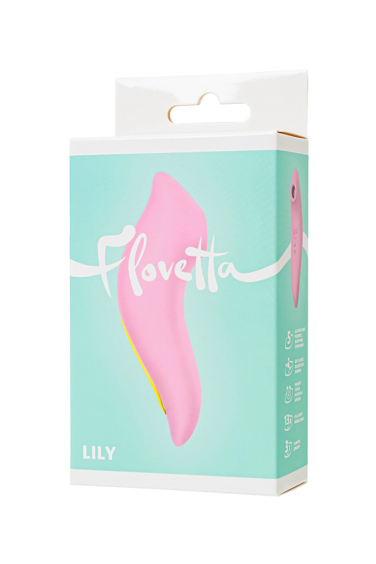 Изображение 9, Вакуумный стимулятор Flovetta Lily, силикон, розовый, 13 см, TFA-457717