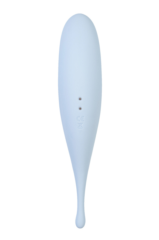 Изображение 3, Вакуум-волновой бесконтактный стимулятор клитора Satisfyer Twirling Pro, силикон, голубой, 20 см, TFA-J2018-306-1