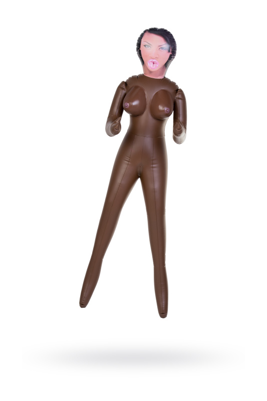Кукла надувная, Michelle, негритянка, TOYFA Dolls-X, с тремя отверстиями, 160 см, TFAM-117004