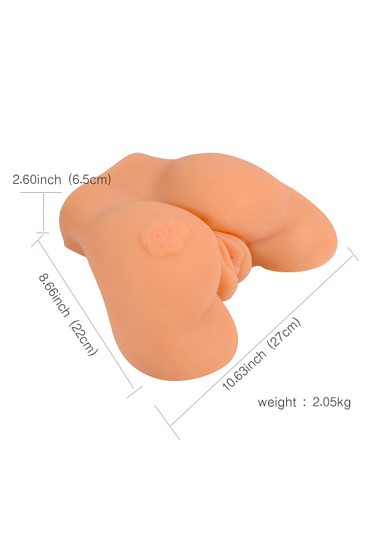 Изображение 12, Мастурбатор реалистичный вагина+анус, XISE , TPR, телесный, 22 см, TFA-XS-MA50004