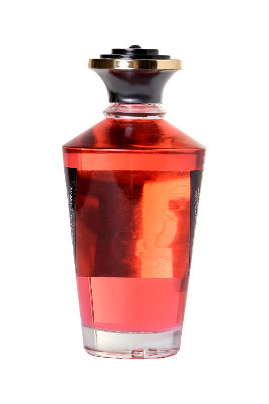 Изображение 4, Масло для массажа Shunga Sparkling Strawberry Wine, разогревающее, клубника и шампанское, 100 мл., TFA-2208