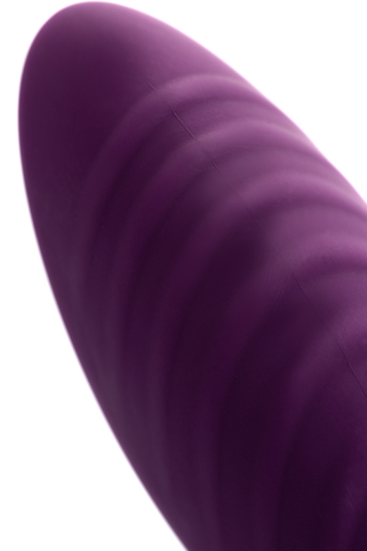 Изображение 11, Массажер с двойной стимуляцией, силикон, фиолетовый, 14 см, TFA-351026