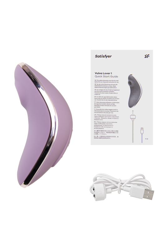 Изображение 8, Вакуум-волновой бесконтактный стимулятор клитора Satisfyer Vulva Lover 1, силикон, фиолетовый, TFA-4018607