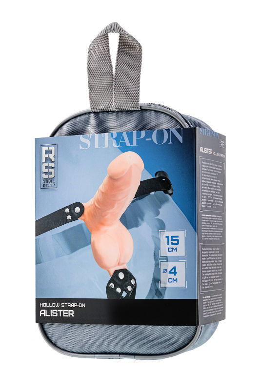 Изображение 7, Фаллопротез RealStick Strap-On Alister, TPE, телесный, 15 см, TFA-972015