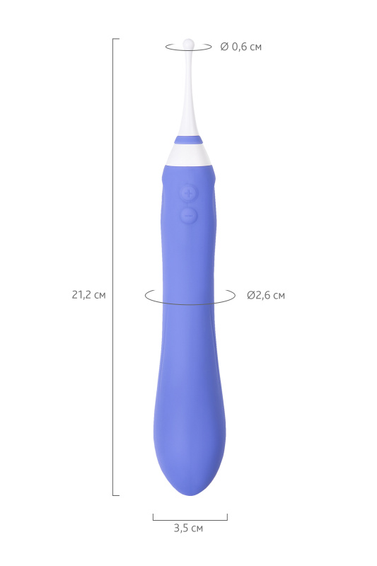 Изображение 12, Вибратор LOVENSE Hyphy с клиторальным стимулятором, силикон, фиолетовый, 21,6 см, TFA-LE-15