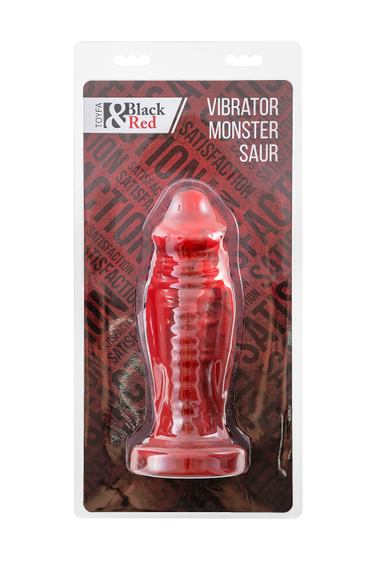 Изображение 8, Вибратор Black&Red by TOYFA Monster Saur, силикон, красно-черный, 21,7 см, TFA-901019