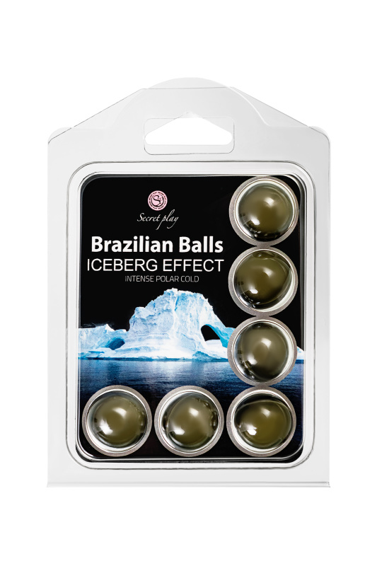 Изображение 2, Массажное масло SECRET PLAY BRAZILIAN BALLS, ледяной эффект, 6 х 4 гр, TFA-3700-1