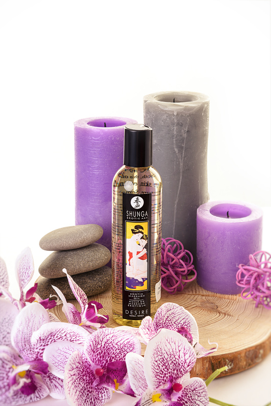 Изображение 15, Масло для массажа Shunga Desire, натуральное, возбуждающее, ваниль, 240 мл, TFA-271001