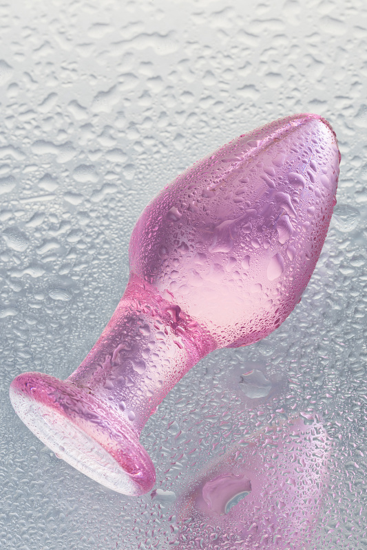 Изображение 8, Анальная втулка Sexus Glass, стекло, розовая, 10 см, Ø 4 см, TFA-912106