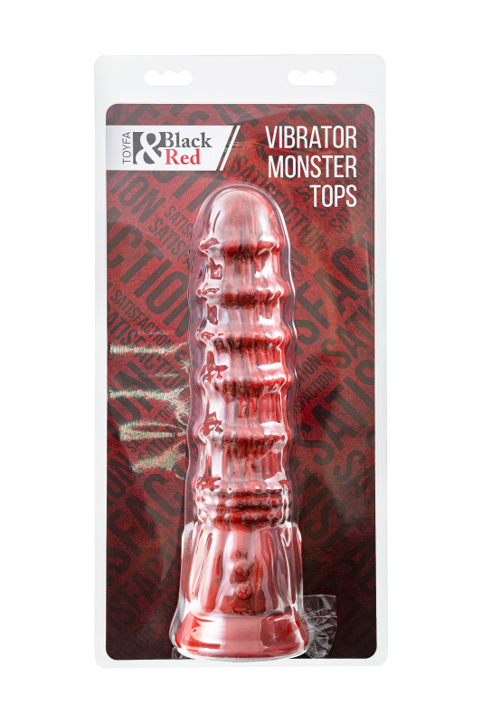 Изображение 8, Вибратор Black&Red by TOYFA Monster Tops, силикон, красно-черный, 27 см, TFA-901021