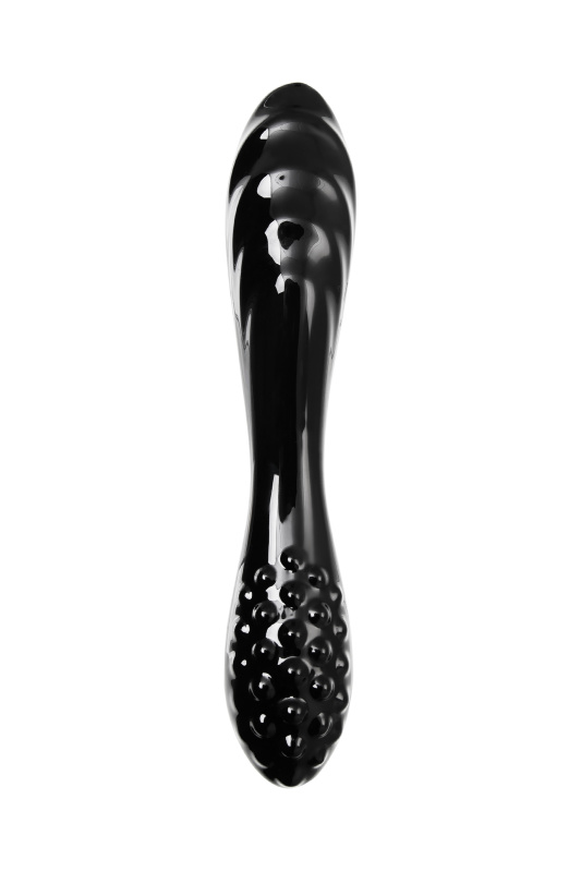 Изображение 2, Двусторонний фаллоимитатор Satisfyer Dazzling Crystal 1, стекло, черный, 18,5 см, TFA-4045924