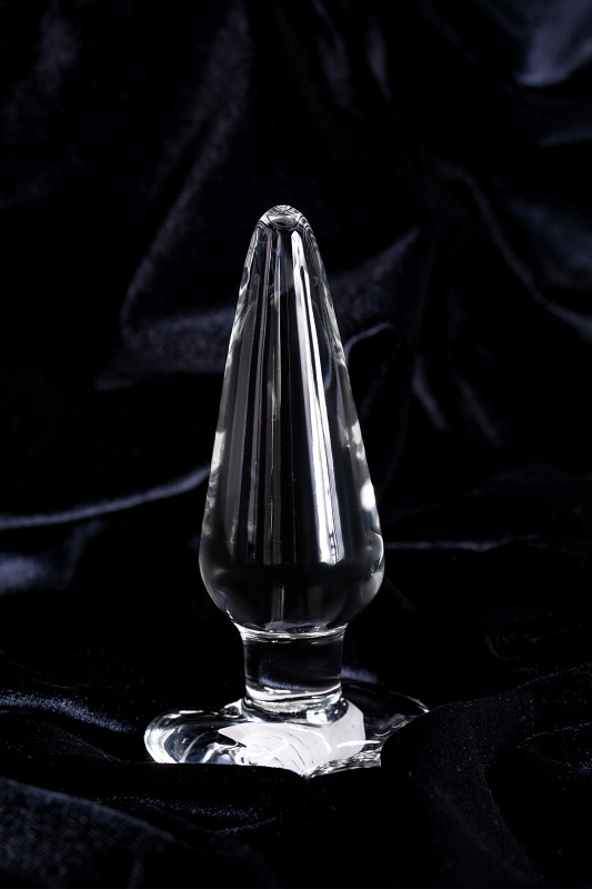 Изображение 8, Анальная втулка Sexus Glass, стекло, прозрачная, 11,5 см, Ø 3,5 см, TFA-912173