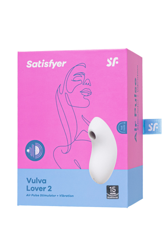 Изображение 8, Вакуум-волновой бесконтактный стимулятор клитора Satisfyer Vulva Lover 2, силикон, белый, TFA-4018638