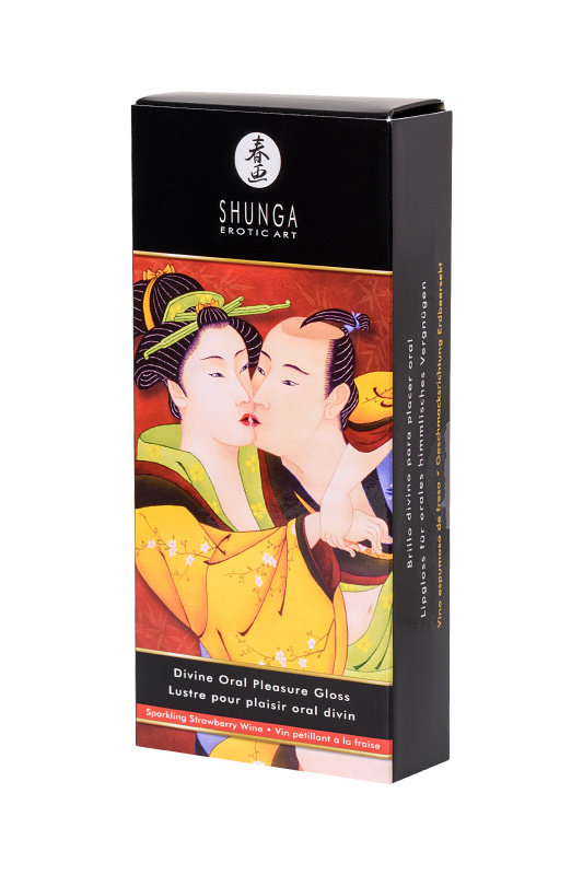 Изображение 5, Блеск для губ Shunga «Божественное удовольствие», эффект ледяного огня, клубника и шампанское, 10 мл, VZS-277900