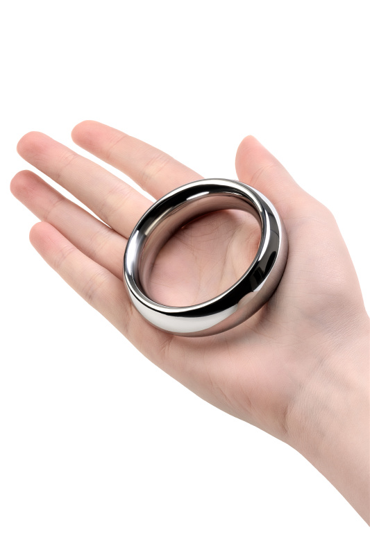 Изображение 4, Эрекционное кольцо на пенис Metal by TOYFA, металл, серебряный, Ø 5 см, TFA-717108-L