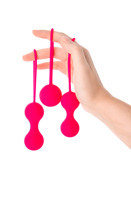 Изображение 10, Вагинальные шарики A-Toys by TOYFA Redvil, силикон, розовые, 16,5 см, TFA-764005