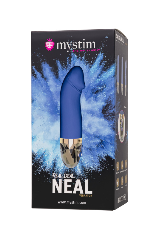 Изображение 8, Вибратор Mystim Real Deal Neal силикон,синий, 16,5 см, TFA-46532