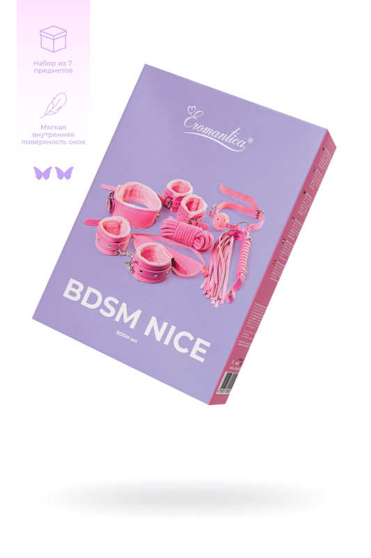 Изображение 1, Набор для ролевых игр Eromantica BDSM Nice, розовый, TFA-213114