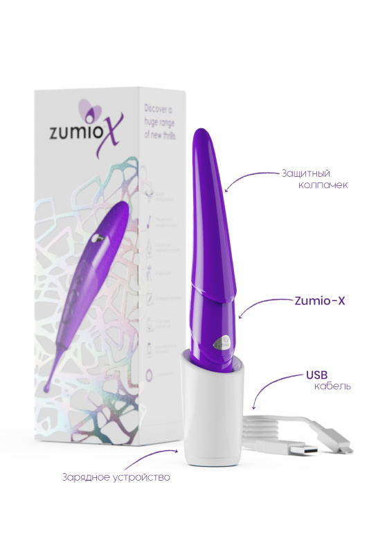Изображение 18, Стимулятор клитора с ротацией Zumio X,фиолетовый,ABS пластик, 18 см, TFA-CLI-10300