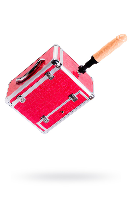 Секс-чемодан Diva Wiggler, с двумя насадками, металл, розовый, 28 см, TFA-907013