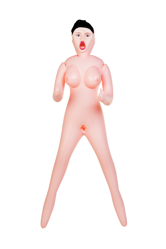 Изображение 4, Кукла надувная Dolls-X by TOYFA Scarlett, брюнетка, с тремя отверстиями, кибер вставка, вагина-анус, TFAM-117011