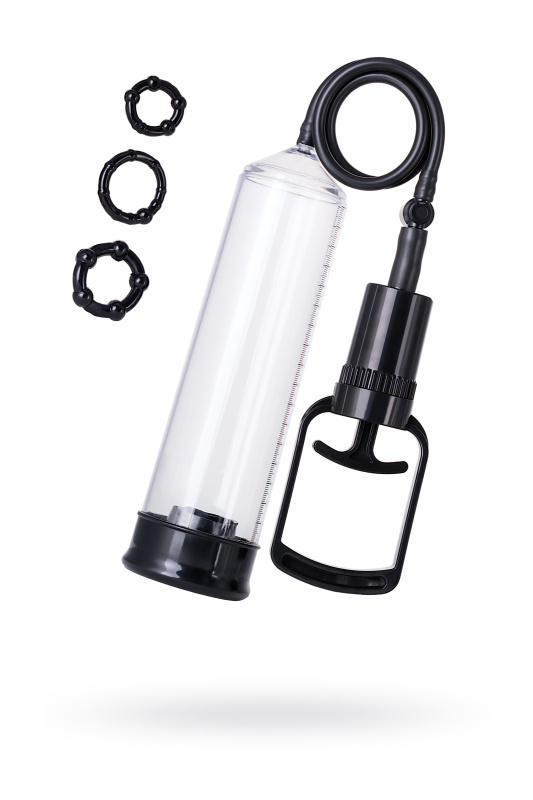 Изображение 1, Помпа для пениса A-Toys by TOYFA Onyx, PVC, прозрачный, 23,5 см, TFA-769007