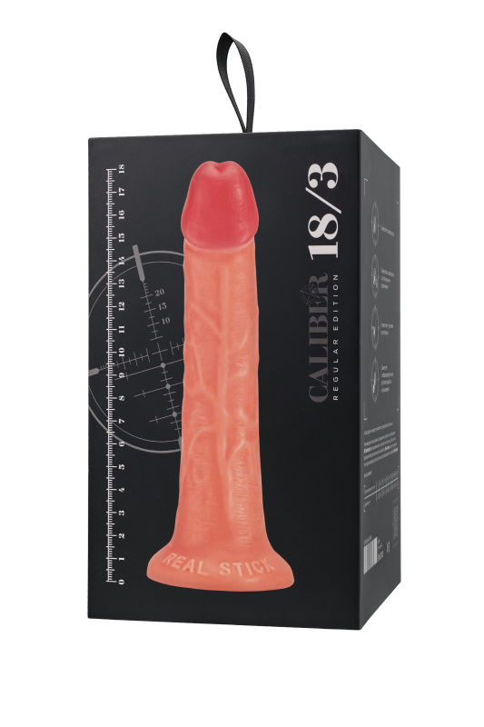 Изображение 11, Фаллоимитатор реалистичный, RealStick CALIBER, 18 см, Ø3, TFA-983009