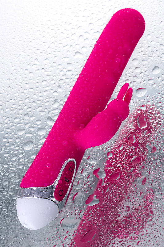 Изображение 15, Вибратор с клиторальным стимулятором JOS BALLE, с движущимися шариками, силикон, розовый, 23 см, TFA-783002