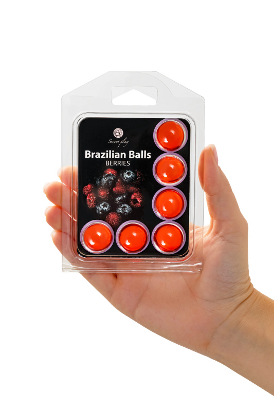 Изображение 4, Массажное масло SECRET PLAY BRAZILIAN BALLS, ягоды, 6 х 4 гр, TFA-3386-5