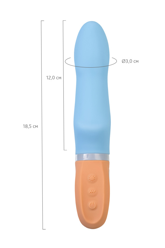 Изображение 6, Вибратор Flovetta BLUEBELL, силикон, голубой, 18,5 см, TFA-457721