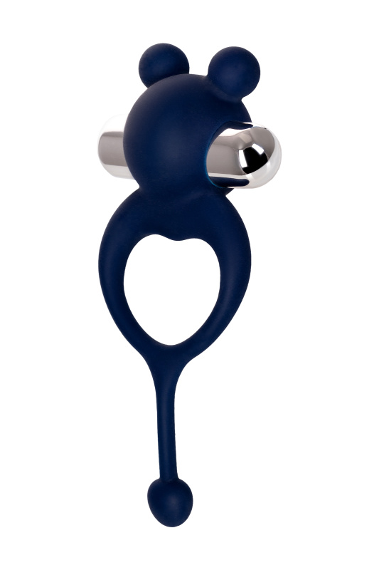 Изображение 3, Виброкольцо с хвостиком JOS MICKEY, силикон, синий, 12,5 см, TFA-782020