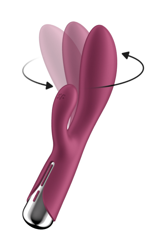 Изображение 6, Вибратор-кролик с ротацией Satisfyer Spinning Rabbit 1, силикон, бордовый, 20,5 см, TFA-4048727 Изображение 6, Вибратор-кролик с ротацией Satisfyer Spinning Rabbit 1, силикон, бордовый, 20,5 см, TFA-4048727