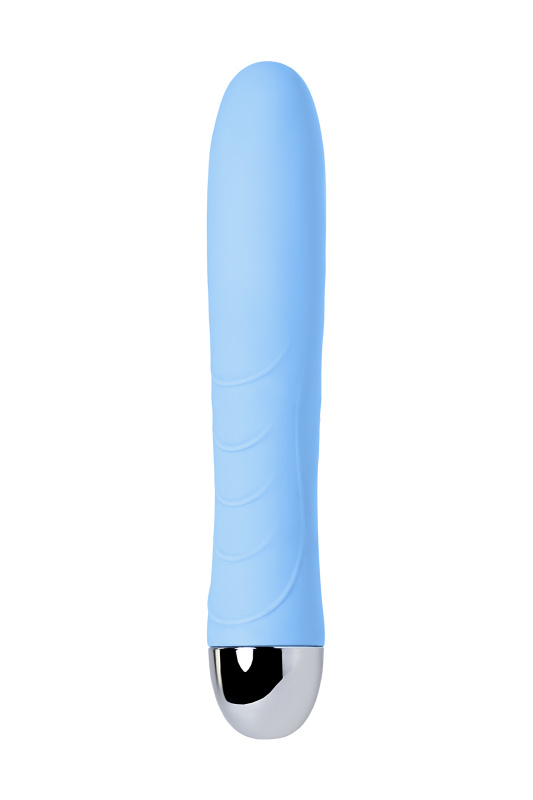 Изображение 4, Вибратор с функцией нагрева и пульсирующими шариками PHYSICS FAHRENHEIT, силикон, голубой, 19 см, TFA-796006