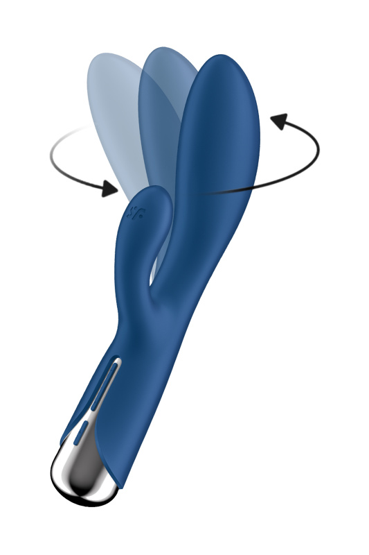 Изображение 6, Вибратор-кролик с ротацией Satisfyer Spinning Rabbit 1, силикон, синий, 20,5 см, TFA-4048734 Изображение 6, Вибратор-кролик с ротацией Satisfyer Spinning Rabbit 1, силикон, синий, 20,5 см, TFA-4048734